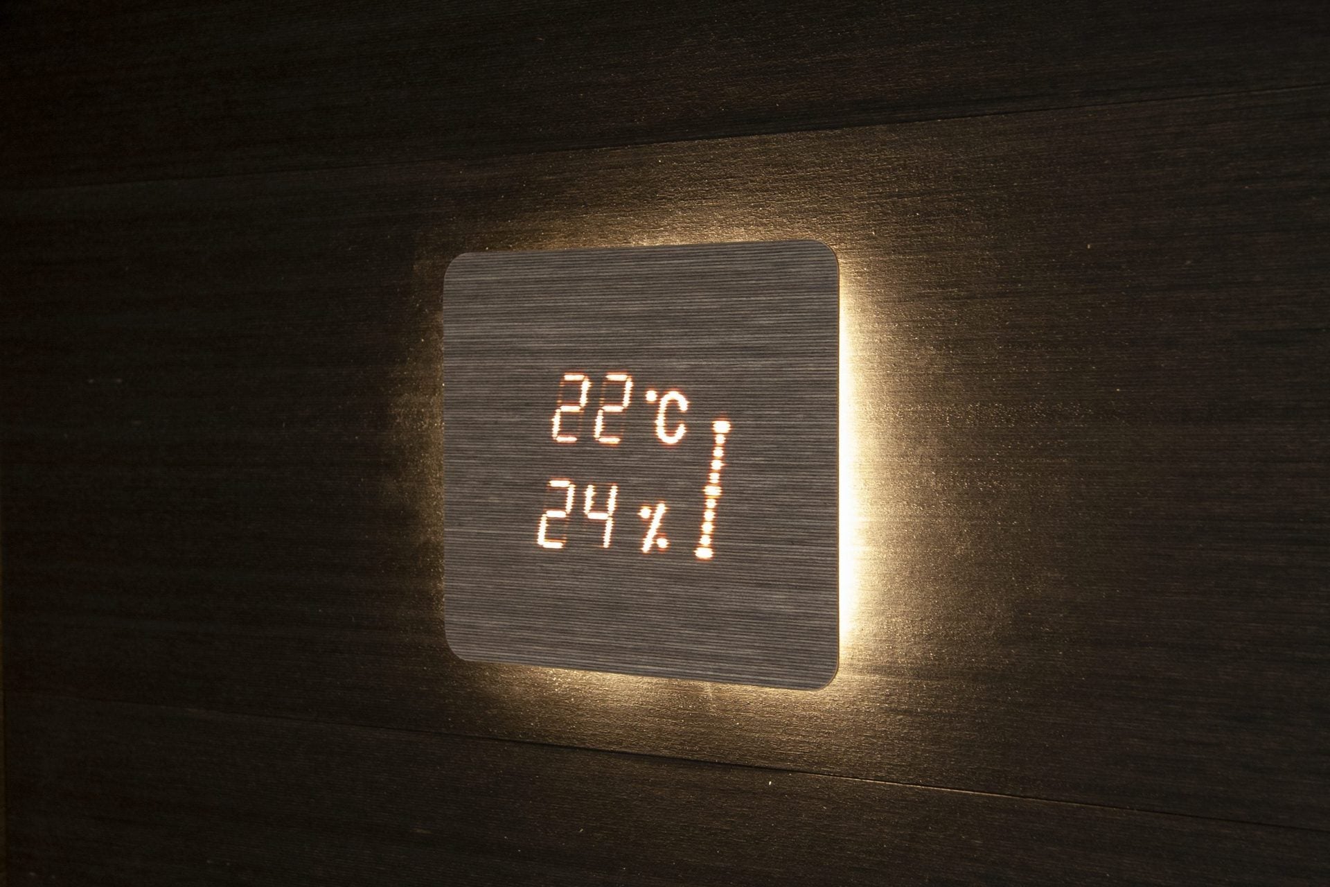 Bastu Termometer Hygrometer Cariitti med timglas Aspectu Square